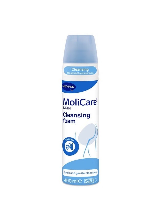 MoliCare Skin Cleansing Foam For Intimate Area Hygiene 400 ml - Image 1